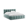 Lupine Bett mit Kopfteil und Stauraum aus Samt in Minze (Paris Safira), 180x200 cm von Micadoni – Bild 1