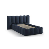 Lupine Bett mit Kopfteil und Stauraum aus Strukturierter Stoff in Königsblau (Moly 79), 90x200 cm von Micadoni – Bild 6