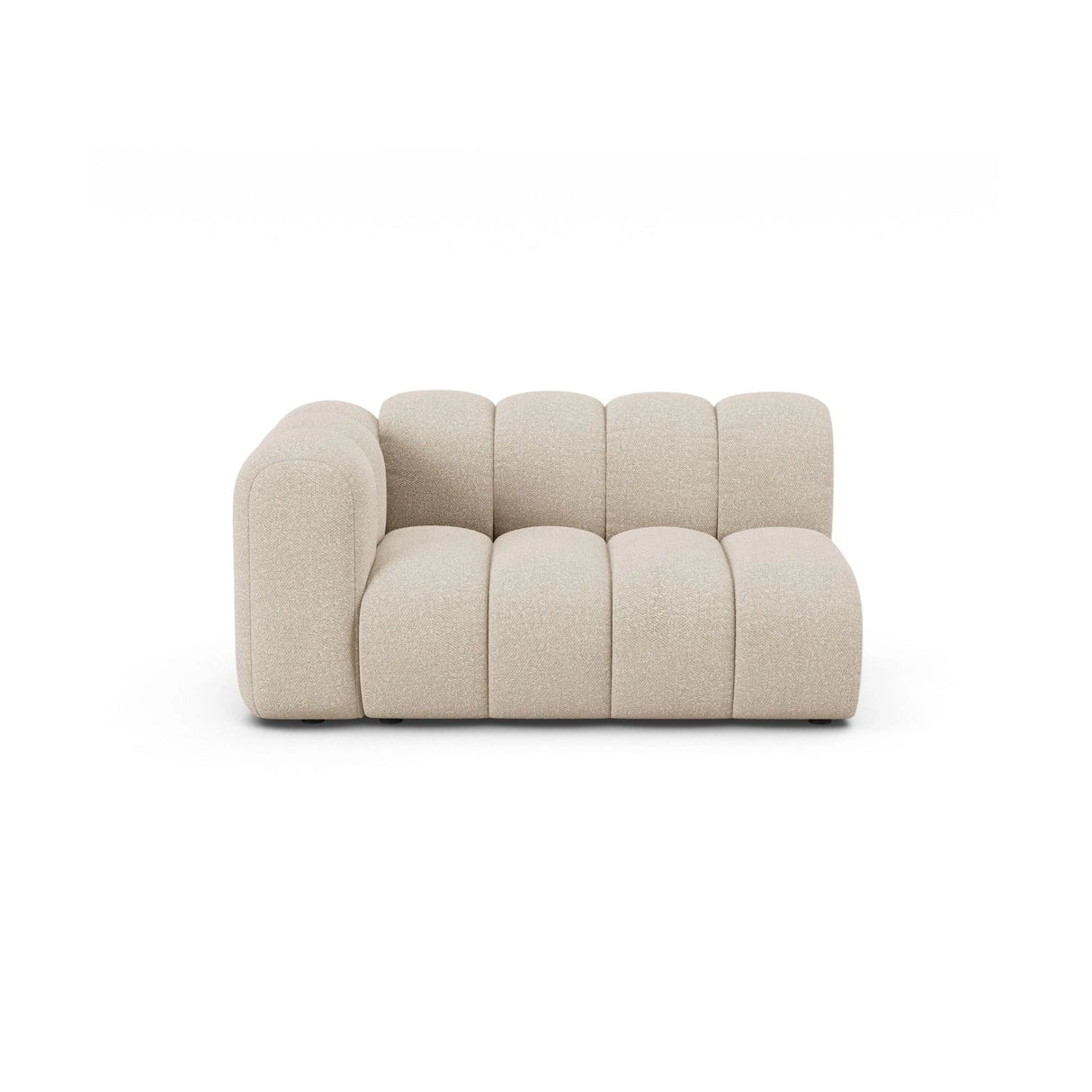 Lupine Modulares 2-Sitzer Sofa Sitzelement, Linke Seite, aus Boucle in Beige (Baloo 2074), 145x95 cm von Micadoni – Bild 1