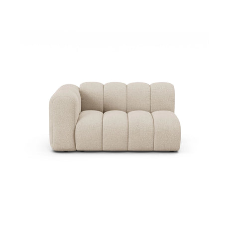 Lupine Modulares 2-Sitzer Sofa Sitzelement, Linke Seite, aus Boucle in Beige (Baloo 2074), 145x95 cm von Micadoni – Bild 1