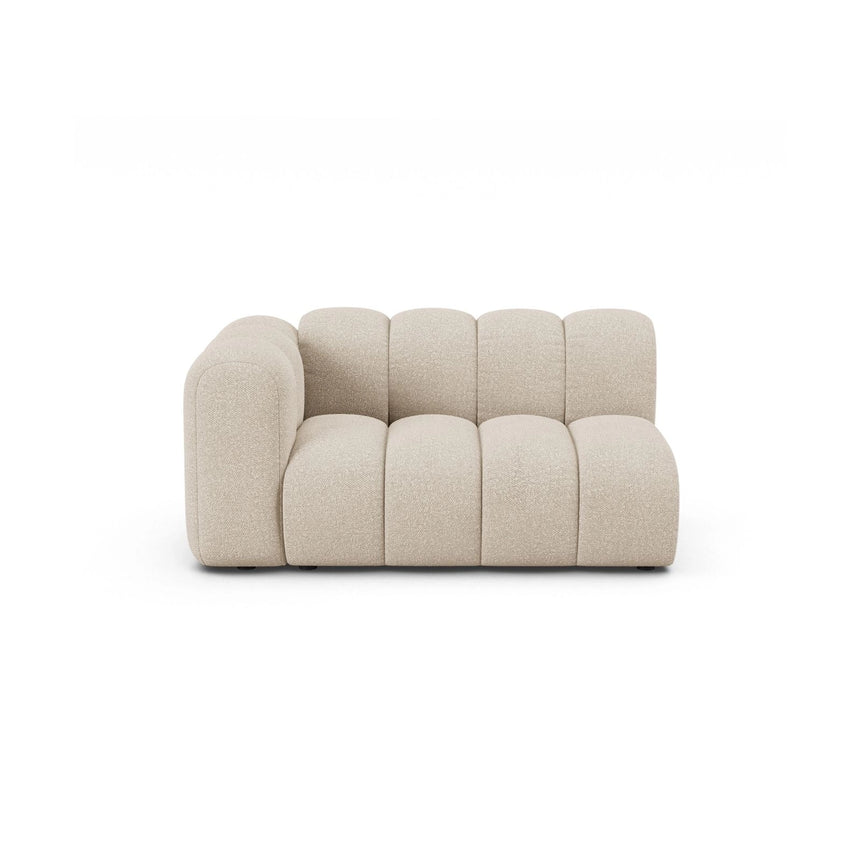 Lupine Modulares 2-Sitzer Sofa Sitzelement, Linke Seite, aus Boucle in Beige (Baloo 2074), 145x95 cm von Micadoni – Bild 1