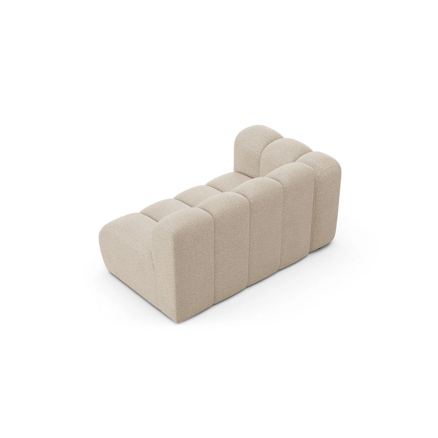 Lupine Modulares 2-Sitzer Sofa Sitzelement, Linke Seite, aus Boucle in Beige (Baloo 2074), 145x95 cm von Micadoni – Bild 4