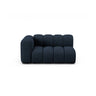 Lupine Modulares 2-Sitzer Sofa Sitzelement, Linke Seite, aus Boucle in Dunkelblau (Baloo 2088), 145x95 cm von Micadoni – Bild 1