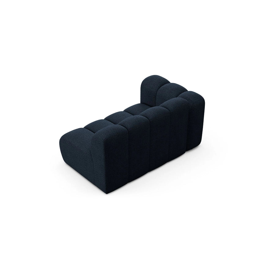 Lupine Modulares 2-Sitzer Sofa Sitzelement, Linke Seite, aus Boucle in Dunkelblau (Baloo 2088), 145x95 cm von Micadoni – Bild 4
