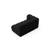 Lupine Modulares 2-Sitzer Sofa Sitzelement, Linke Seite, aus Boucle in Schwarz (Baloo 2082), 145x95 cm von Micadoni – Bild 4