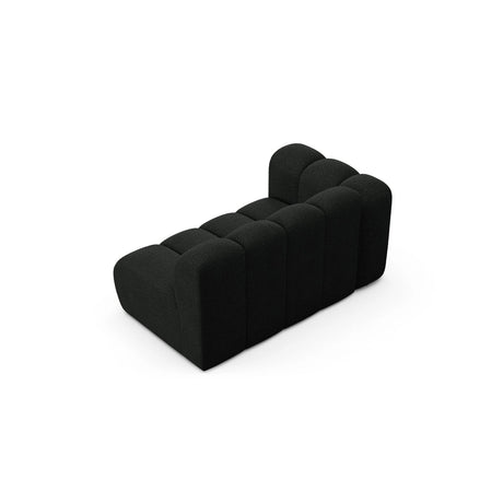 Lupine Modulares 2-Sitzer Sofa Sitzelement, Linke Seite, aus Boucle in Schwarz (Baloo 2082), 145x95 cm von Micadoni – Bild 4