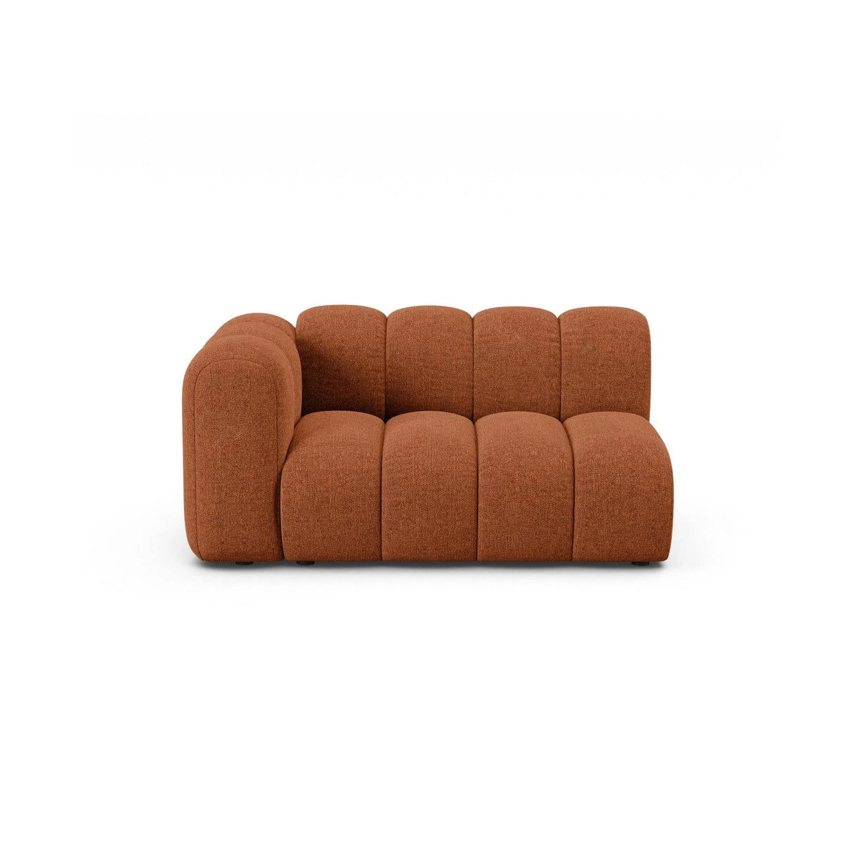 Lupine Modulares 2-Sitzer Sofa Sitzelement, Linke Seite, aus Chenille in Brick (Eden 10 Terra), 145x95 cm von Micadoni – Bild 1