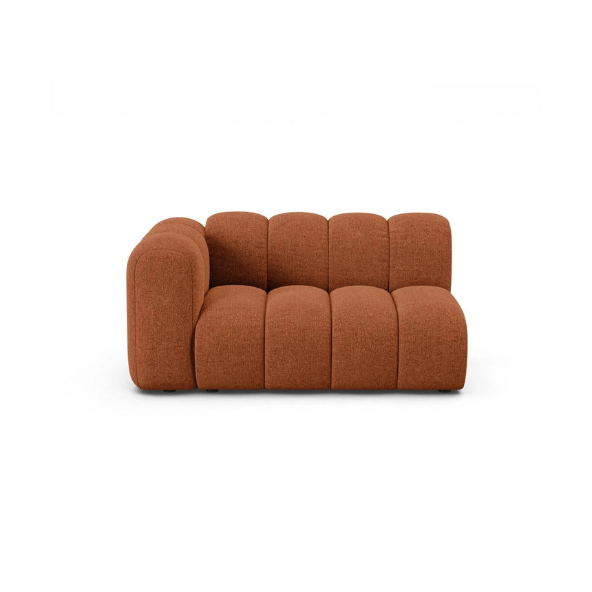 Lupine Modulares 2-Sitzer Sofa Sitzelement, Linke Seite, aus Chenille in Brick (Eden 10 Terra), 145x95 cm von Micadoni – Bild 1