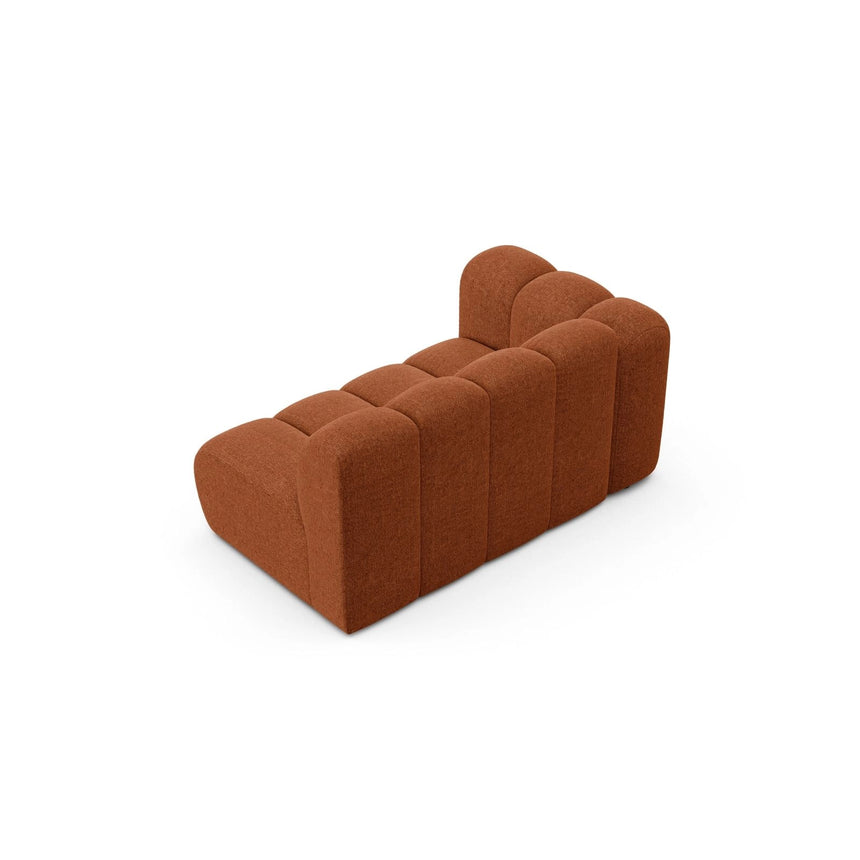 Lupine Modulares 2-Sitzer Sofa Sitzelement, Linke Seite, aus Chenille in Brick (Eden 10 Terra), 145x95 cm von Micadoni – Bild 4