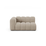 Lupine Modulares 2-Sitzer Sofa Sitzelement, Linke Seite, aus Chenille in Dunkelbeige (Eden 4 Beige), 145x95 cm von Micadoni – Bild 1