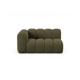 Lupine Modulares 2-Sitzer Sofa Sitzelement, Linke Seite, aus Chenille in Grün (Eden 12 Olive), 145x95 cm von Micadoni – Bild 1