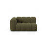 Lupine Modulares 2-Sitzer Sofa Sitzelement, Linke Seite, aus Chenille in Grün (Eden 12 Olive), 145x95 cm von Micadoni – Bild 1