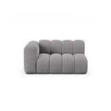 Lupine Modulares 2-Sitzer Sofa Sitzelement, Linke Seite, aus Chenille in Hellgrau (Eden 18 Grey), 145x95 cm von Micadoni – Bild 1