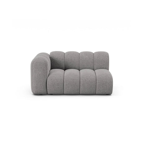 Lupine Modulares 2-Sitzer Sofa Sitzelement, Linke Seite, aus Chenille in Hellgrau (Eden 18 Grey), 145x95 cm von Micadoni – Bild 1