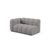 Lupine Modulares 2-Sitzer Sofa Sitzelement, Linke Seite, aus Chenille in Hellgrau (Eden 18 Grey), 145x95 cm von Micadoni – Bild 3