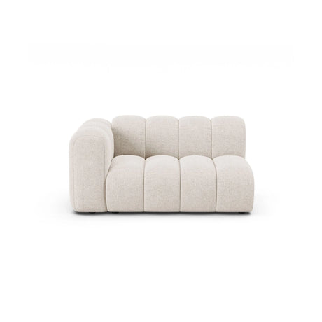 Lupine Modulares 2-Sitzer Sofa Sitzelement, Linke Seite, aus Chenille in Leichtes Beige (Eden 2 Pearl), 145x95 cm von Micadoni – Bild 1