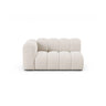 Lupine Modulares 2-Sitzer Sofa Sitzelement, Linke Seite, aus Chenille in Leichtes Beige (Eden 2 Pearl), 145x95 cm von Micadoni – Bild 1
