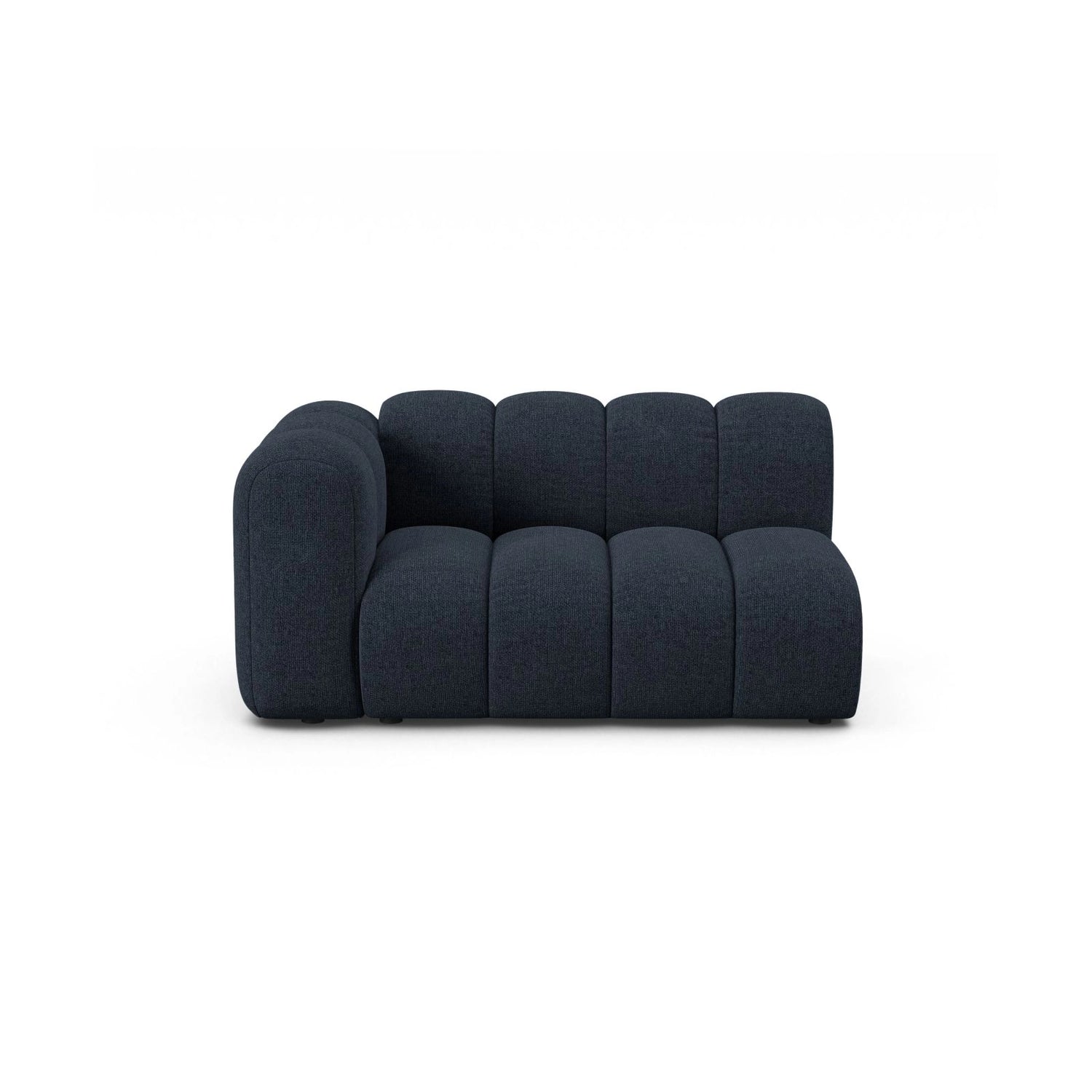 Lupine Modulares 2-Sitzer Sofa Sitzelement, Linke Seite, aus Chenille in Marineblau (Eden 16 Deep Blue), 145x95 cm von Micadoni – Bild 1