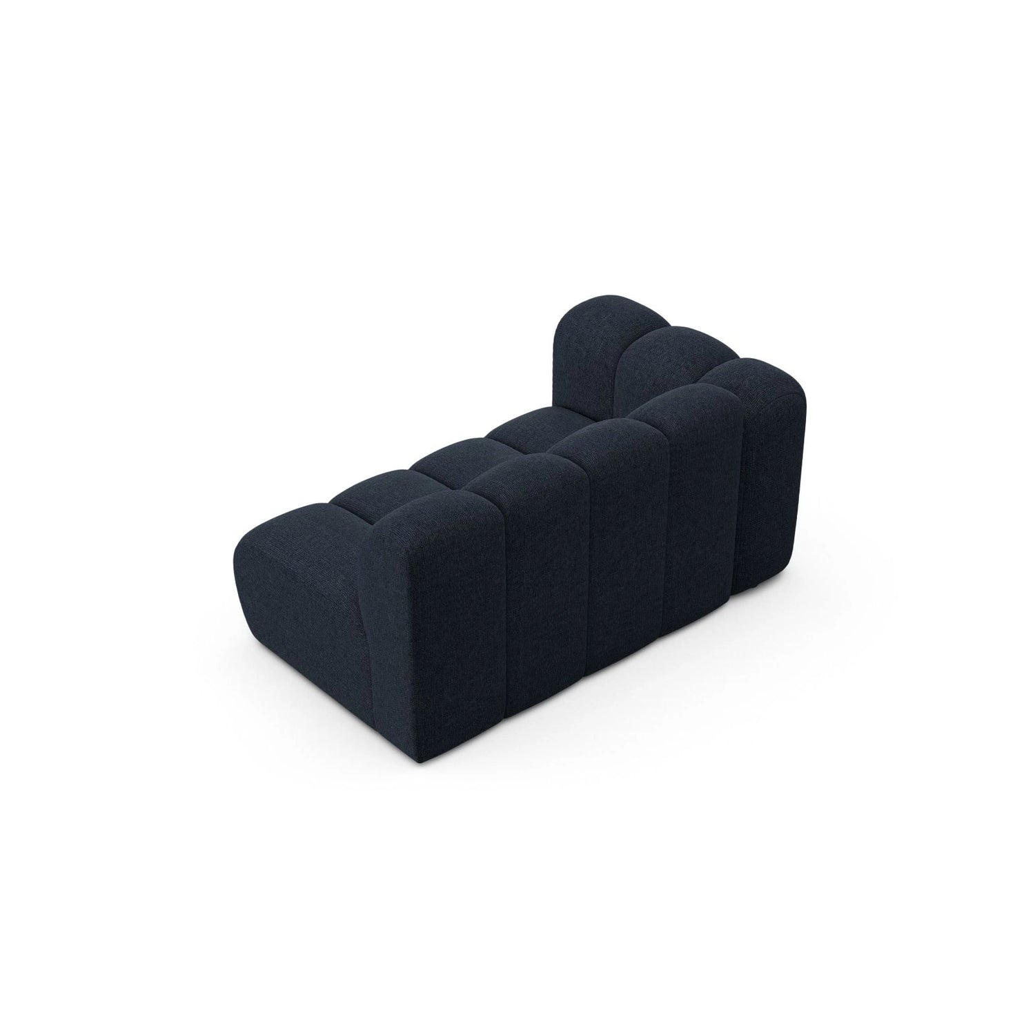 Lupine Modulares 2-Sitzer Sofa Sitzelement, Linke Seite, aus Chenille in Marineblau (Eden 16 Deep Blue), 145x95 cm von Micadoni – Bild 4
