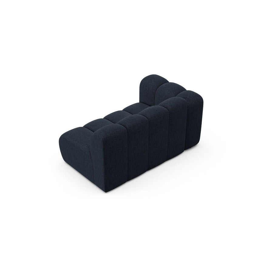 Lupine Modulares 2-Sitzer Sofa Sitzelement, Linke Seite, aus Chenille in Marineblau (Eden 16 Deep Blue), 145x95 cm von Micadoni – Bild 4