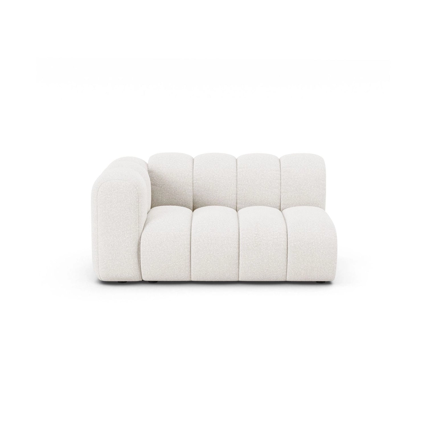 Lupine Modulares 2-Sitzer Sofa Sitzelement, Linke Seite, aus Samt, Chenille oder Boucle, 145x95 cm von Micadoni – Bild 1