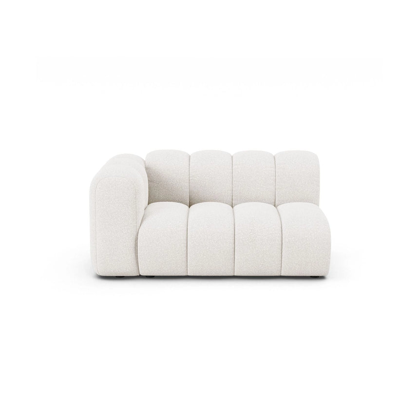 Lupine Modulares 2-Sitzer Sofa Sitzelement, Linke Seite, aus Samt, Chenille oder Boucle, 145x95 cm von Micadoni – Bild 1