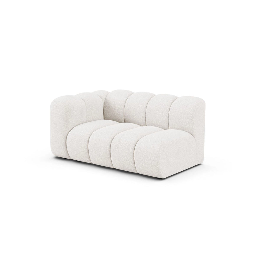 Lupine Modulares 2-Sitzer Sofa Sitzelement, Linke Seite, aus Samt, Chenille oder Boucle, 145x95 cm von Micadoni – Bild 3