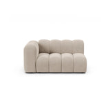 Lupine Modulares 2-Sitzer Sofa Sitzelement, Linke Seite, aus Samt in Beige (Salvador 1), 145x95 cm von Micadoni – Bild 1