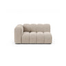 Lupine Modulares 2-Sitzer Sofa Sitzelement, Linke Seite, aus Samt in Beige (Salvador 1), 145x95 cm von Micadoni – Bild 1