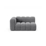 Lupine Modulares 2-Sitzer Sofa Sitzelement, Linke Seite, aus Samt in Grau (Salvador 17), 145x95 cm von Micadoni – Bild 1