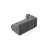 Lupine Modulares 2-Sitzer Sofa Sitzelement, Linke Seite, aus Samt in Grau (Salvador 17), 145x95 cm von Micadoni – Bild 4