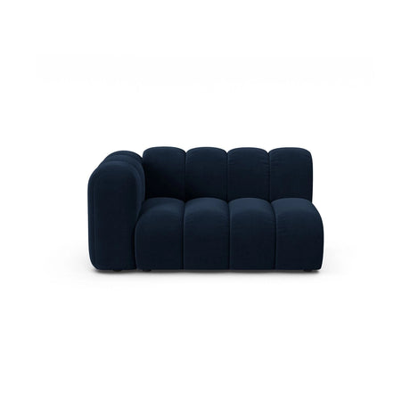 Lupine Modulares 2-Sitzer Sofa Sitzelement, Linke Seite, aus Samt in Königsblau (Salvador 5), 145x95 cm von Micadoni – Bild 1
