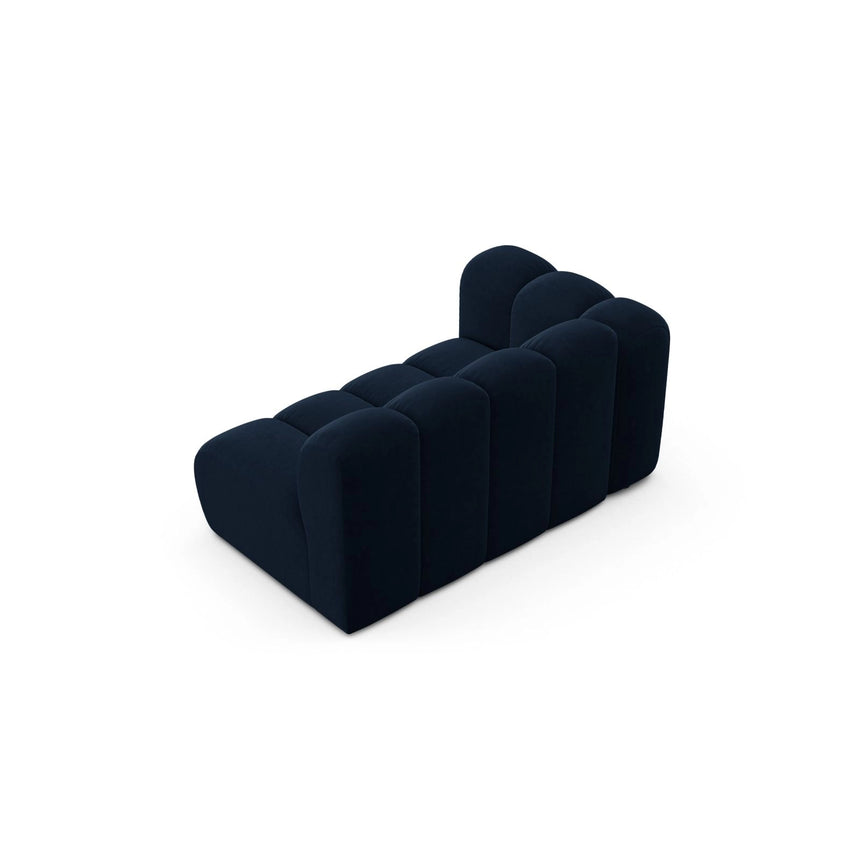 Lupine Modulares 2-Sitzer Sofa Sitzelement, Linke Seite, aus Samt in Königsblau (Salvador 5), 145x95 cm von Micadoni – Bild 4
