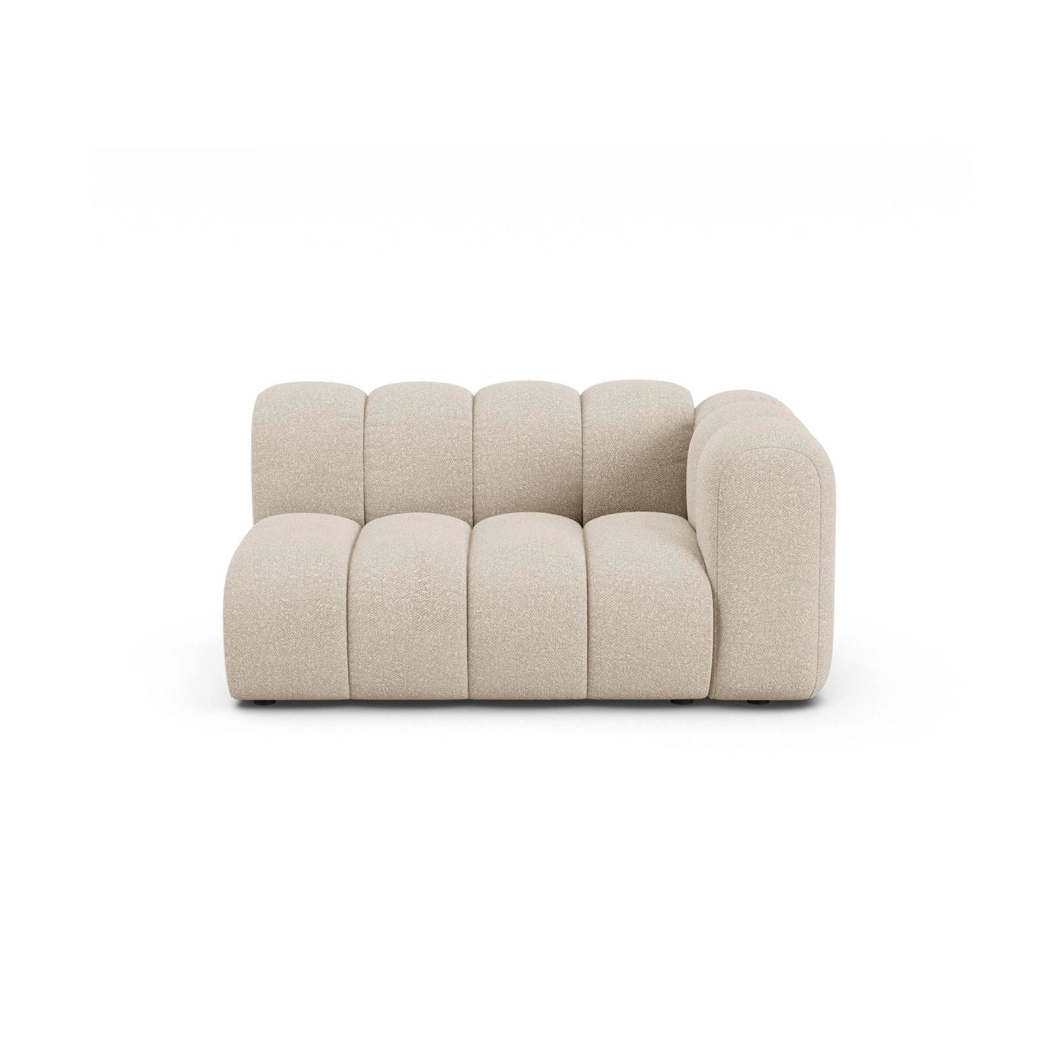 Lupine Modulares 2-Sitzer Sofa Sitzelement, Rechte Seite, aus Boucle in Beige (Baloo 2074), 145x95 cm von Micadoni – Bild 1