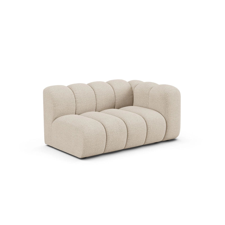 Lupine Modulares 2-Sitzer Sofa Sitzelement, Rechte Seite, aus Boucle in Beige (Baloo 2074), 145x95 cm von Micadoni – Bild 3