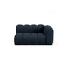 Lupine Modulares 2-Sitzer Sofa Sitzelement, Rechte Seite, aus Boucle in Dunkelblau (Baloo 2088), 145x95 cm von Micadoni – Bild 1