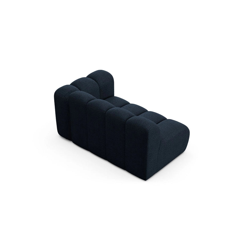 Lupine Modulares 2-Sitzer Sofa Sitzelement, Rechte Seite, aus Boucle in Dunkelblau (Baloo 2088), 145x95 cm von Micadoni – Bild 4