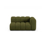 Lupine Modulares 2-Sitzer Sofa Sitzelement, Rechte Seite, aus Boucle in Dunkles olivgrün (Baloo 2090), 145x95 cm von Micadoni – Bild 1