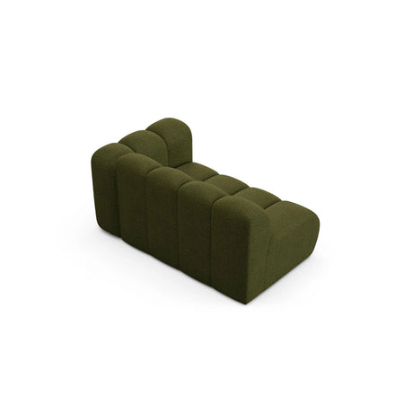 Lupine Modulares 2-Sitzer Sofa Sitzelement, Rechte Seite, aus Boucle in Dunkles olivgrün (Baloo 2090), 145x95 cm von Micadoni – Bild 4