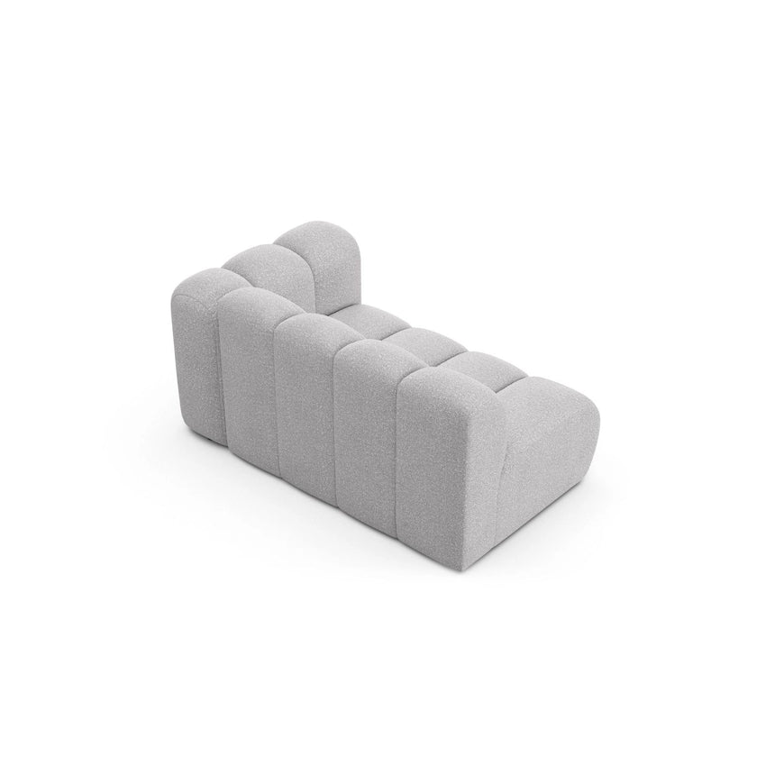 Lupine Modulares 2-Sitzer Sofa Sitzelement, Rechte Seite, aus Boucle in Hellgrau (Baloo 2085), 145x95 cm von Micadoni – Bild 4