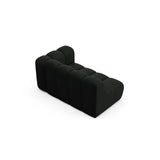 Lupine Modulares 2-Sitzer Sofa Sitzelement, Rechte Seite, aus Boucle in Schwarz (Baloo 2082), 145x95 cm von Micadoni – Bild 4