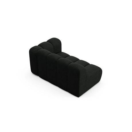 Lupine Modulares 2-Sitzer Sofa Sitzelement, Rechte Seite, aus Boucle in Schwarz (Baloo 2082), 145x95 cm von Micadoni – Bild 4