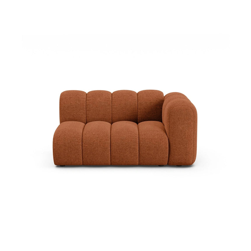 Lupine Modulares 2-Sitzer Sofa Sitzelement, Rechte Seite, aus Chenille in Brick (Eden 10 Terra), 145x95 cm von Micadoni – Bild 1