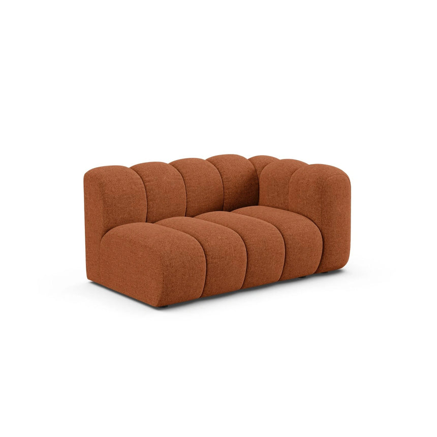 Lupine Modulares 2-Sitzer Sofa Sitzelement, Rechte Seite, aus Chenille in Brick (Eden 10 Terra), 145x95 cm von Micadoni – Bild 3