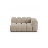 Lupine Modulares 2-Sitzer Sofa Sitzelement, Rechte Seite, aus Chenille in Dunkelbeige (Eden 4 Beige), 145x95 cm von Micadoni – Bild 1