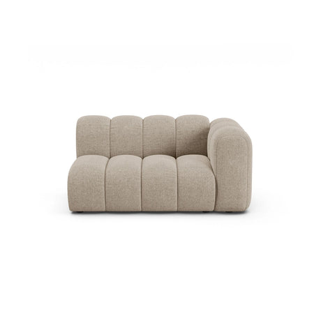Lupine Modulares 2-Sitzer Sofa Sitzelement, Rechte Seite, aus Chenille in Dunkelbeige (Eden 4 Beige), 145x95 cm von Micadoni – Bild 1
