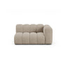 Lupine Modulares 2-Sitzer Sofa Sitzelement, Rechte Seite, aus Chenille in Dunkelbeige (Eden 4 Beige), 145x95 cm von Micadoni – Bild 1