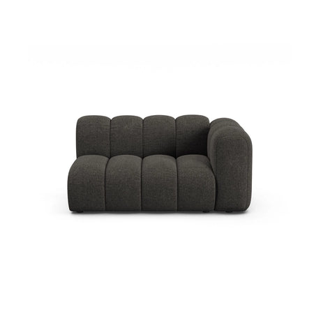 Lupine Modulares 2-Sitzer Sofa Sitzelement, Rechte Seite, aus Chenille in Dunkelgrau (Eden 20 Graphite), 145x95 cm von Micadoni – Bild 1
