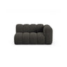 Lupine Modulares 2-Sitzer Sofa Sitzelement, Rechte Seite, aus Chenille in Dunkelgrau (Eden 20 Graphite), 145x95 cm von Micadoni – Bild 1