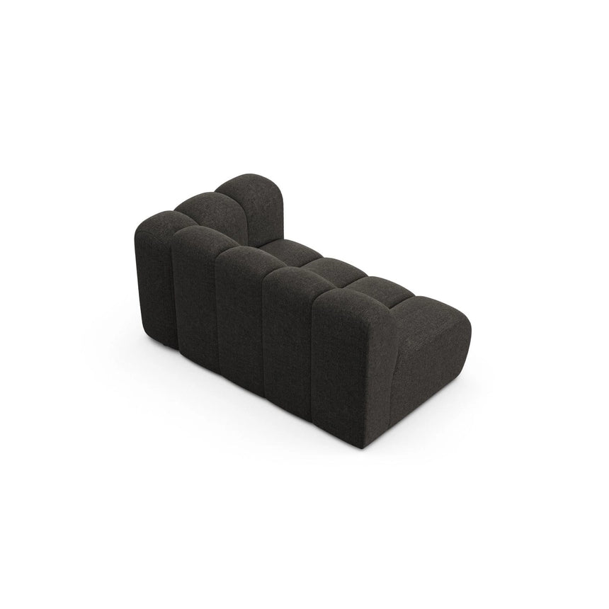 Lupine Modulares 2-Sitzer Sofa Sitzelement, Rechte Seite, aus Chenille in Dunkelgrau (Eden 20 Graphite), 145x95 cm von Micadoni – Bild 4